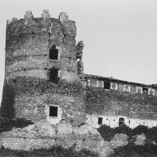 Detall de la Torre de Marata abans de l'incendi que l'afectà l'any 1924