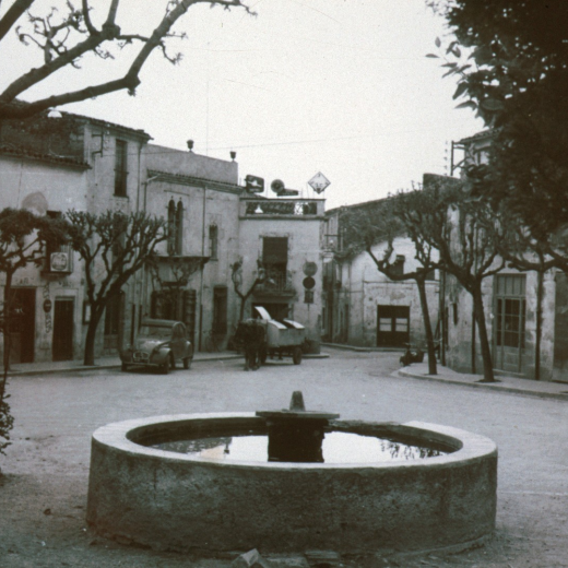 El surtidor de la plaça de l'Església, avui desaparegut.