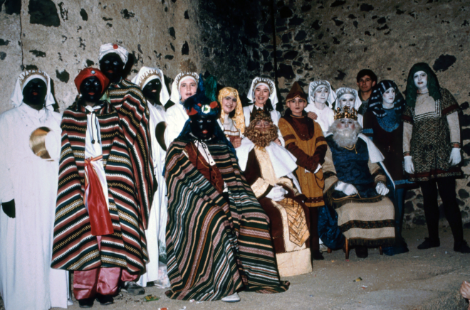 Reis Mags i Patges a la Cavalcada de l'any 1987.